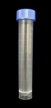 10ml Transport Tube with blue cap, non sterile, PP