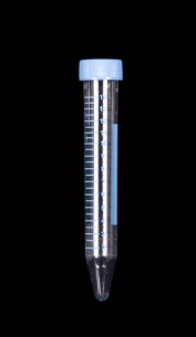 15ml Centrifuge tube with printed graduations, sterile, PS, tray rack 50x10