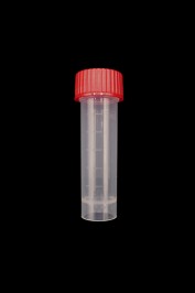 5ml Transport Tube with red cap, non sterile, PP