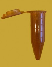 5.0ml Microcentrifuge tube with integral snap lid, amber