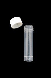 5ml Transport Tube with white cap, non sterile, PP