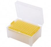 200µl (1-200µl) Pipette Tip, bevelled graduated, yellow, racked