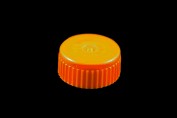 Screw Cap with 'o'-ring, for microtube with moulded graduations, orange
