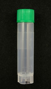 2.5ml Graduated Storage Vial, green cap, non sterile