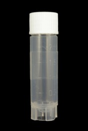 2.0ml Graduated Storage Vial, white cap, non sterile