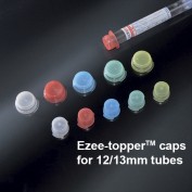 Ezee-topper™ Cap for 12/13mm tubes, red