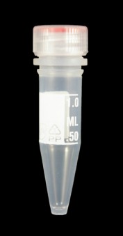 1.5ml Screw Cap Microtube with cap, printed graduations, conical base, sterile