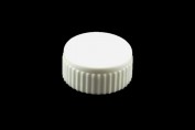 Screw cap with moulded-in seal, for microtubes with moulded graduations, white