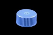 Screw Cap with 'o'-ring, for microtube with moulded graduations, blue