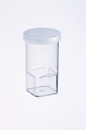 Diluvial - Optically clear 25ml sample pot with snap-on lid