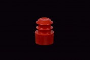 Flange Plug Tite Caps for 12/13mm tubes, red