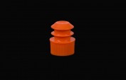 Flange Plug Tite Caps for 12/13mm tubes, orange