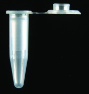 0.6ml Microcentrifuge tube with integral snap lid, natural, DNase/RNase free