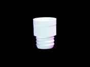 Ribbed Plug Tite Micro Cap for 12mm tubes, white