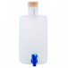 ABDOS 5L Aspirator Bottle with Stopcock, PP, Non-sterile