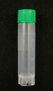 2.5ml Graduated Storage Vial, green cap, non sterile